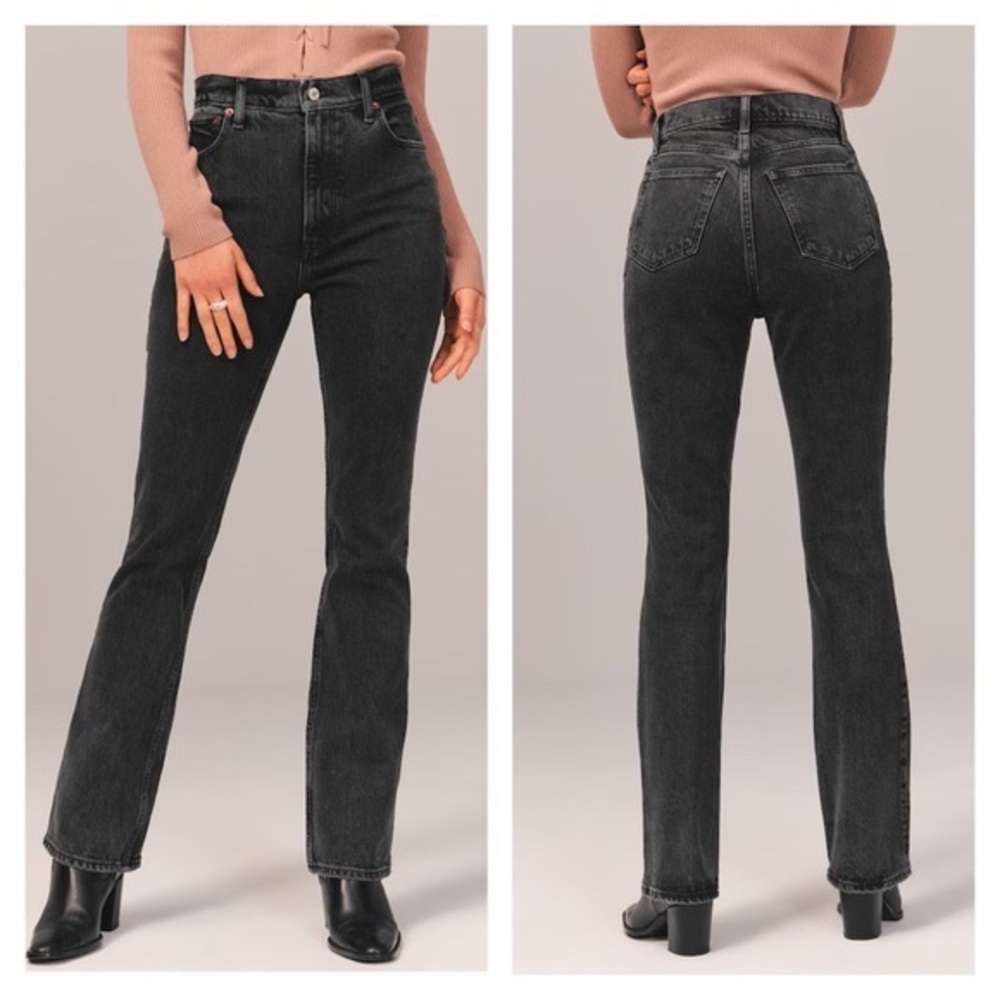 Abercrombie & Fitch the 70s Vintage Flare Ultra High Rise Curve Love Jeans